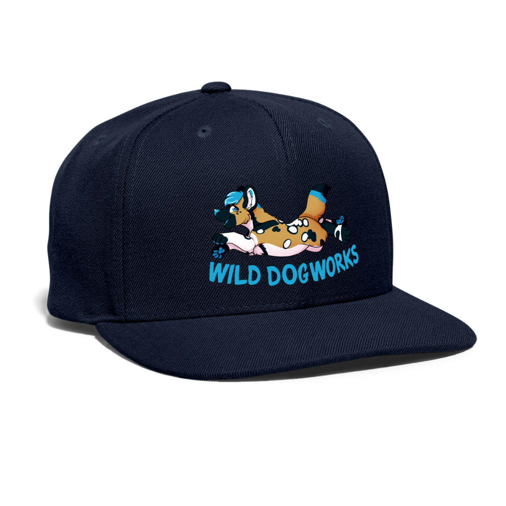 Snapback Baseball Cap - navy