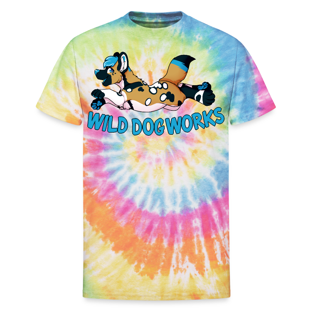 Unisex Tie Dye T-Shirt - rainbow