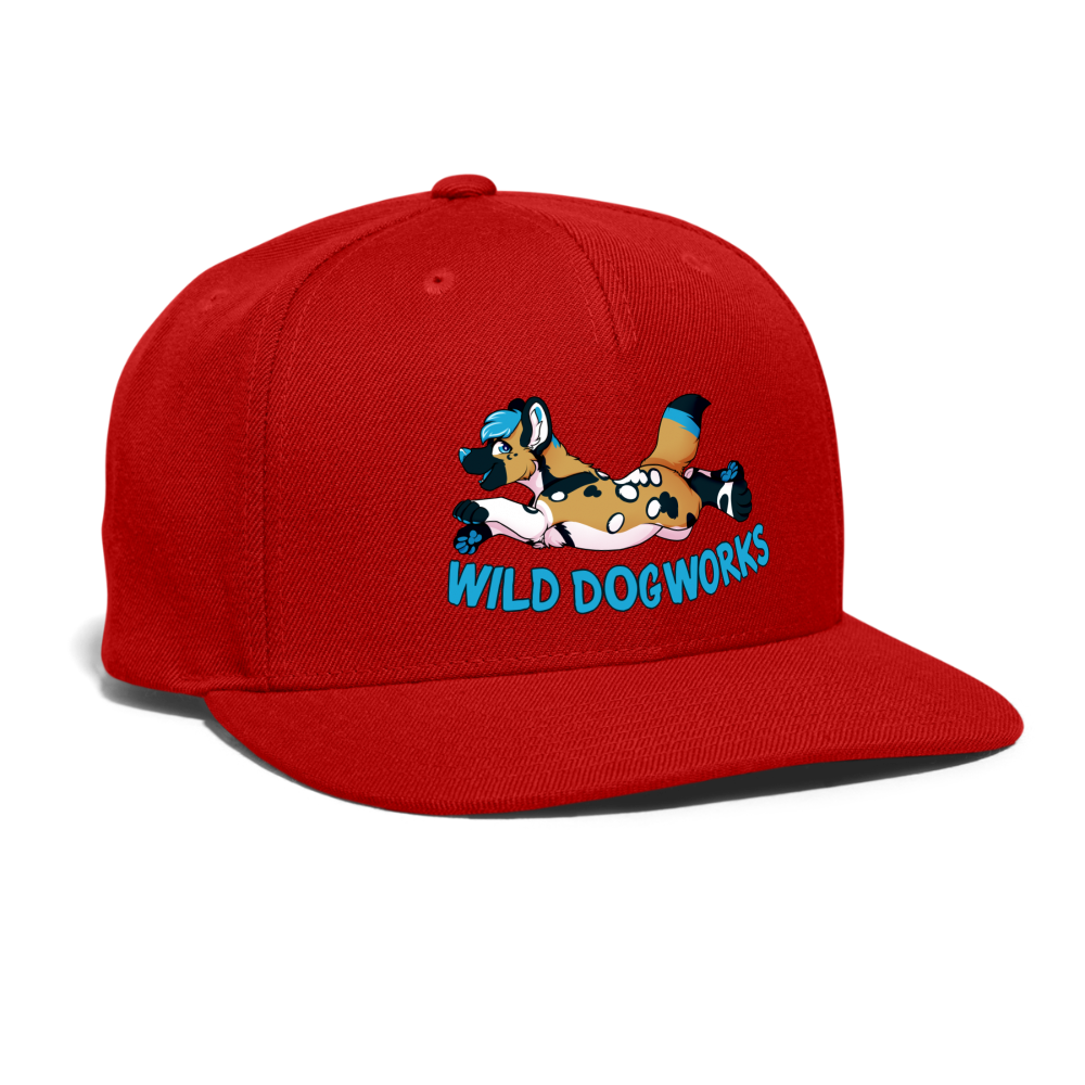 Snapback Baseball Cap - red