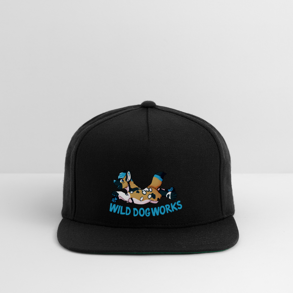 Snapback Baseball Cap - black