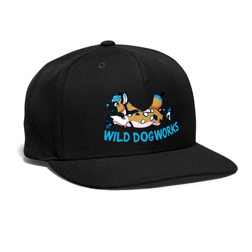Snapback Baseball Cap - black