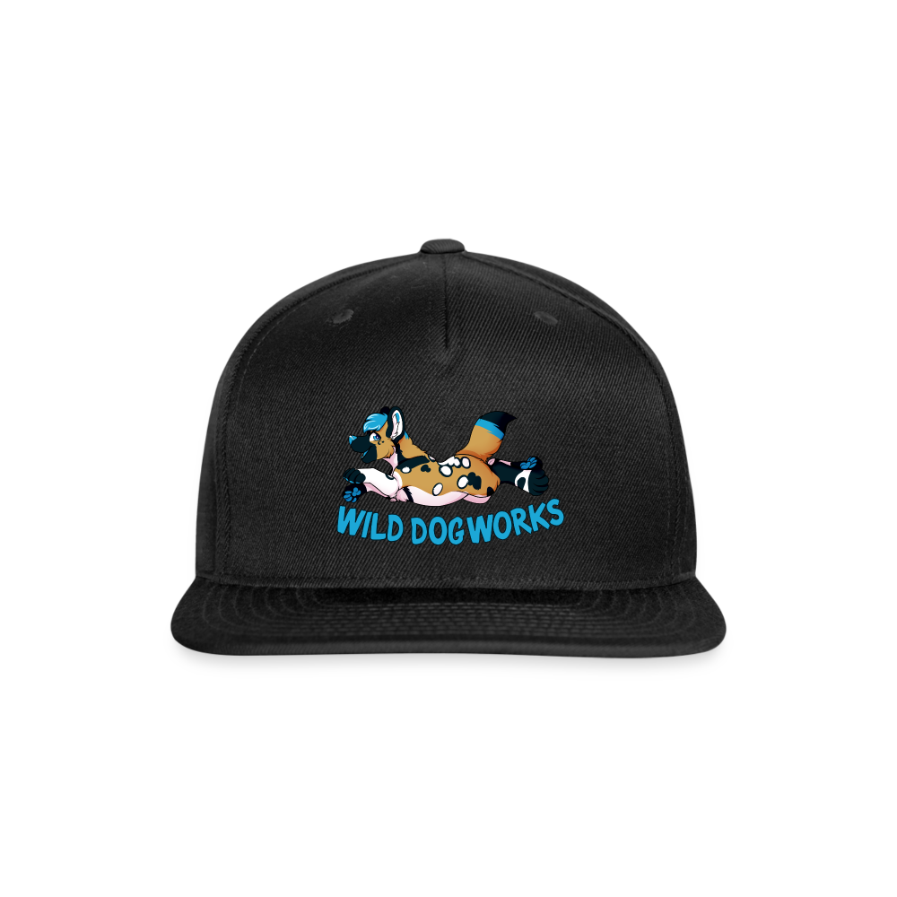Snapback Baseball Cap - black