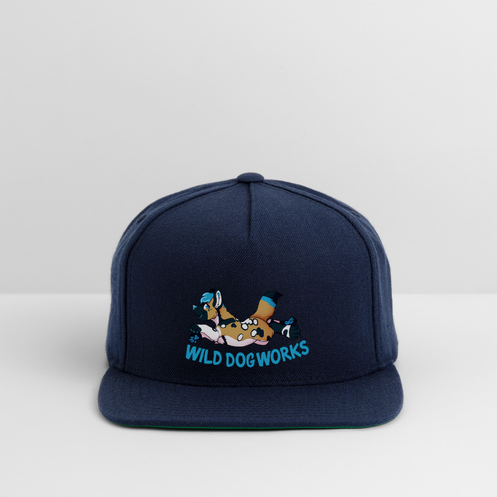 Snapback Baseball Cap - navy