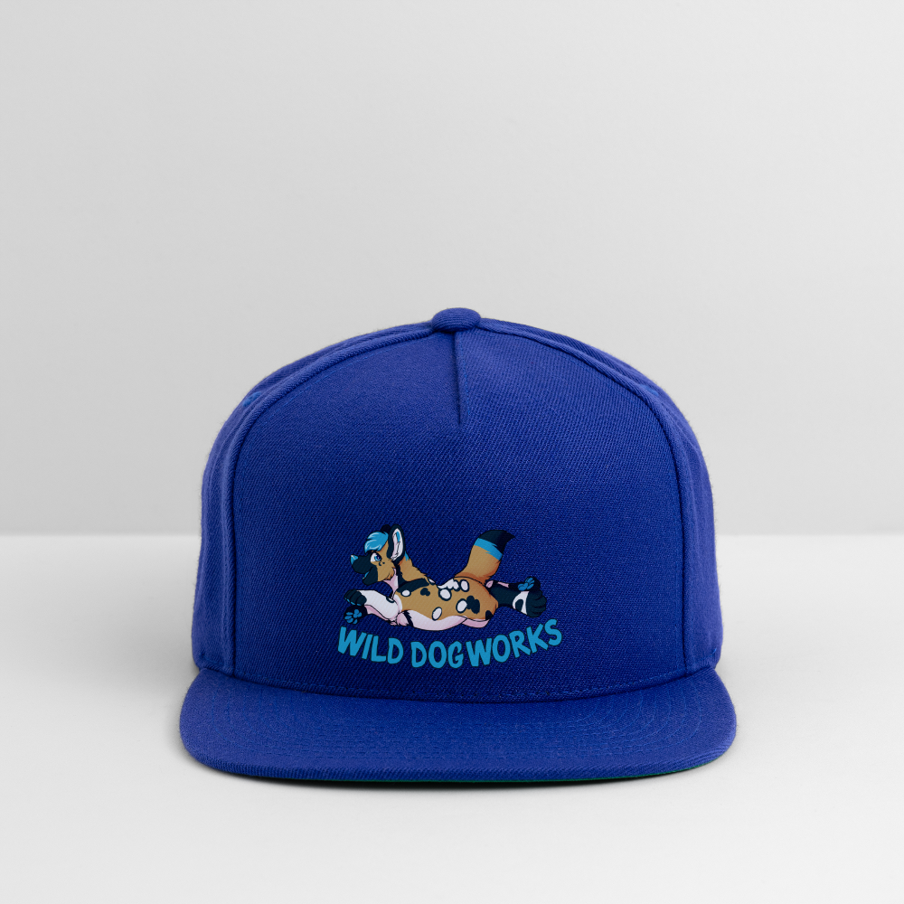 Snapback Baseball Cap - royal blue