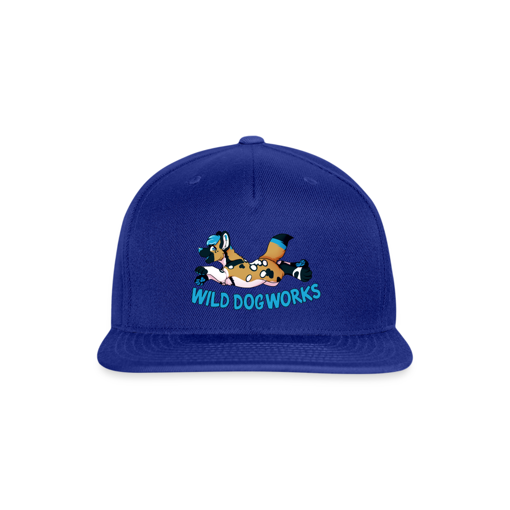 Snapback Baseball Cap - royal blue