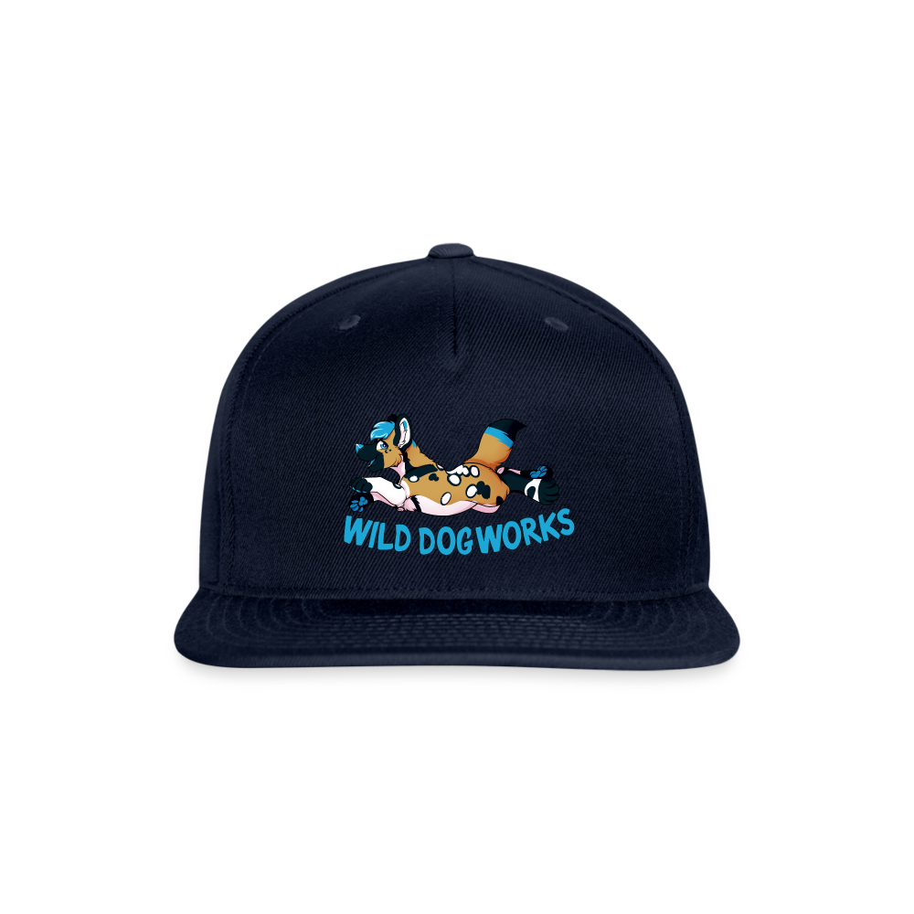 Snapback Baseball Cap - navy