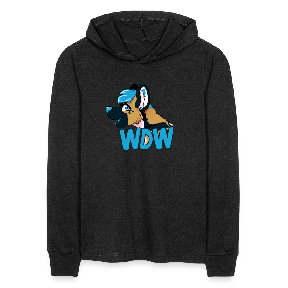 Unisex Long Sleeve Hoodie Shirt - heather black