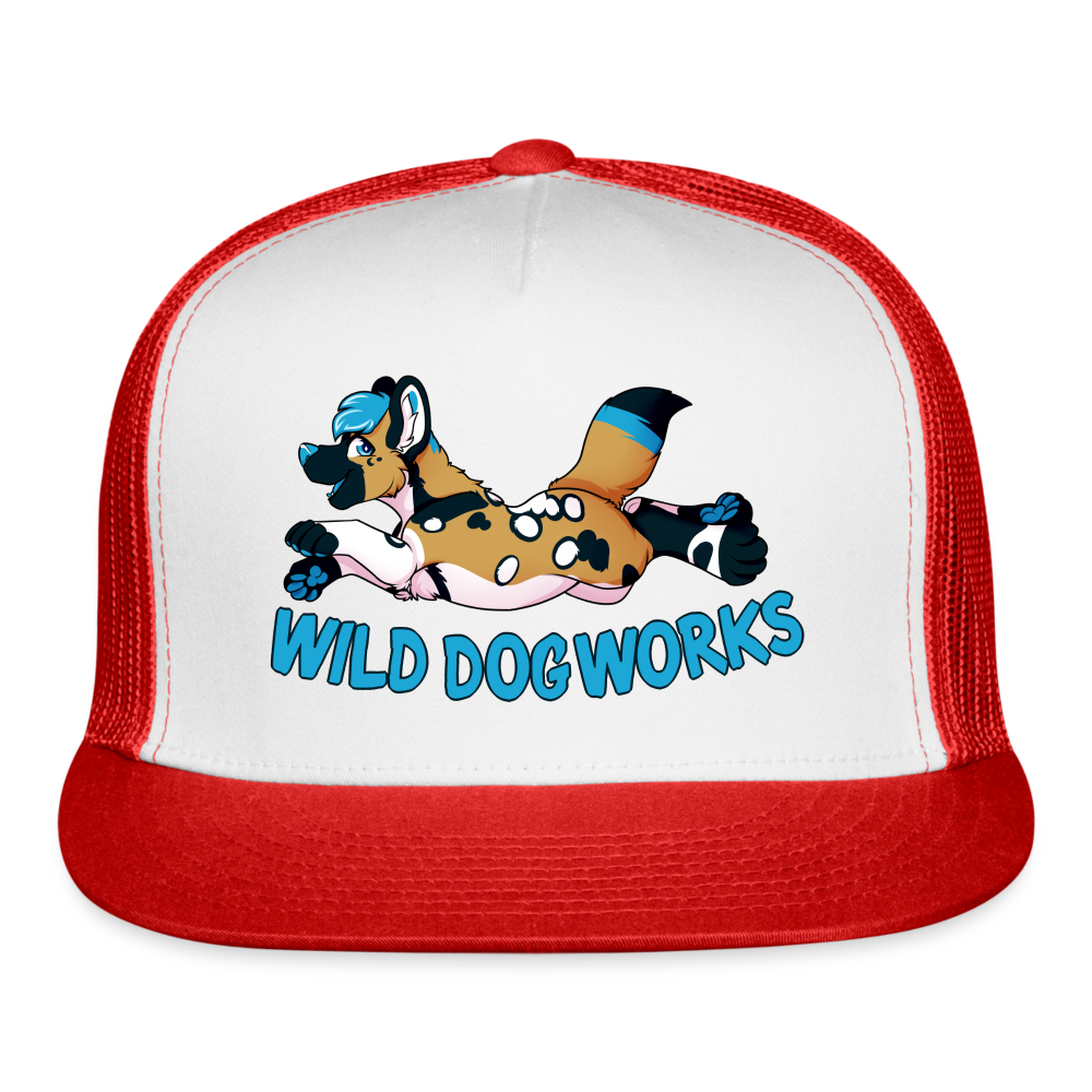 Trucker Hat - white/red