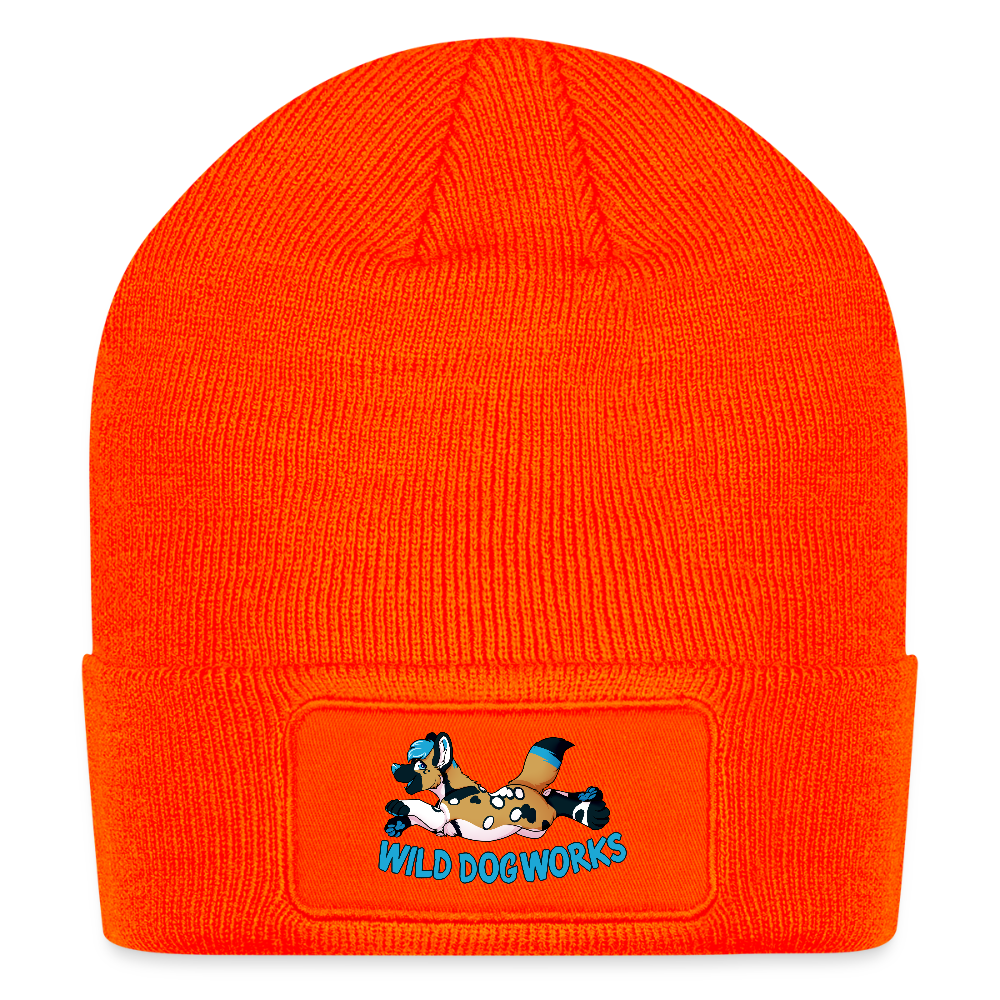 Patch Beanie - neon orange