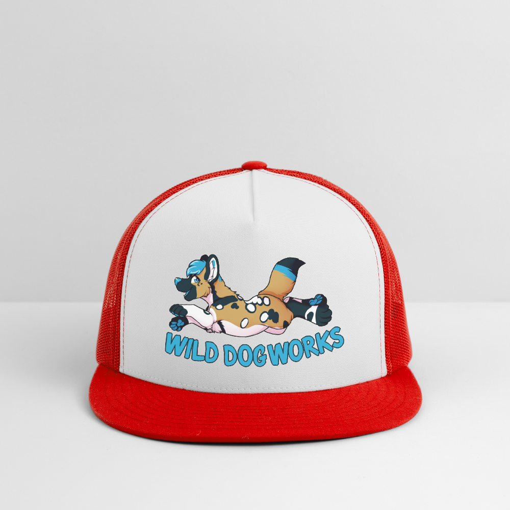 Trucker Hat - white/red