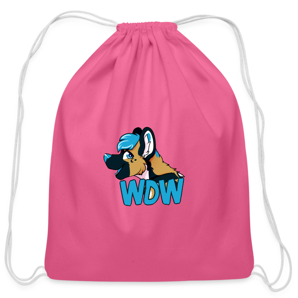 Cotton Drawstring Bag - pink