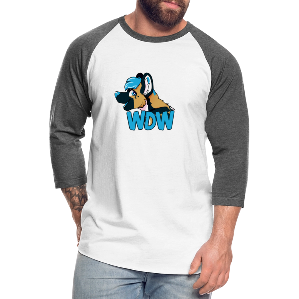 Baseball T-Shirt - white/charcoal