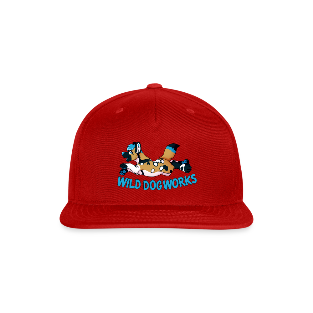Snapback Baseball Cap - red