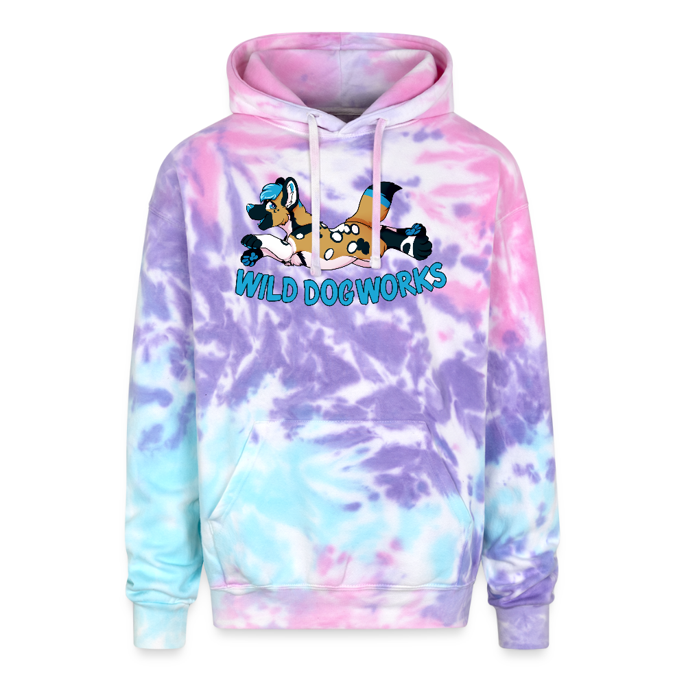 Adult Tie Dye Hoodie - cotton candy