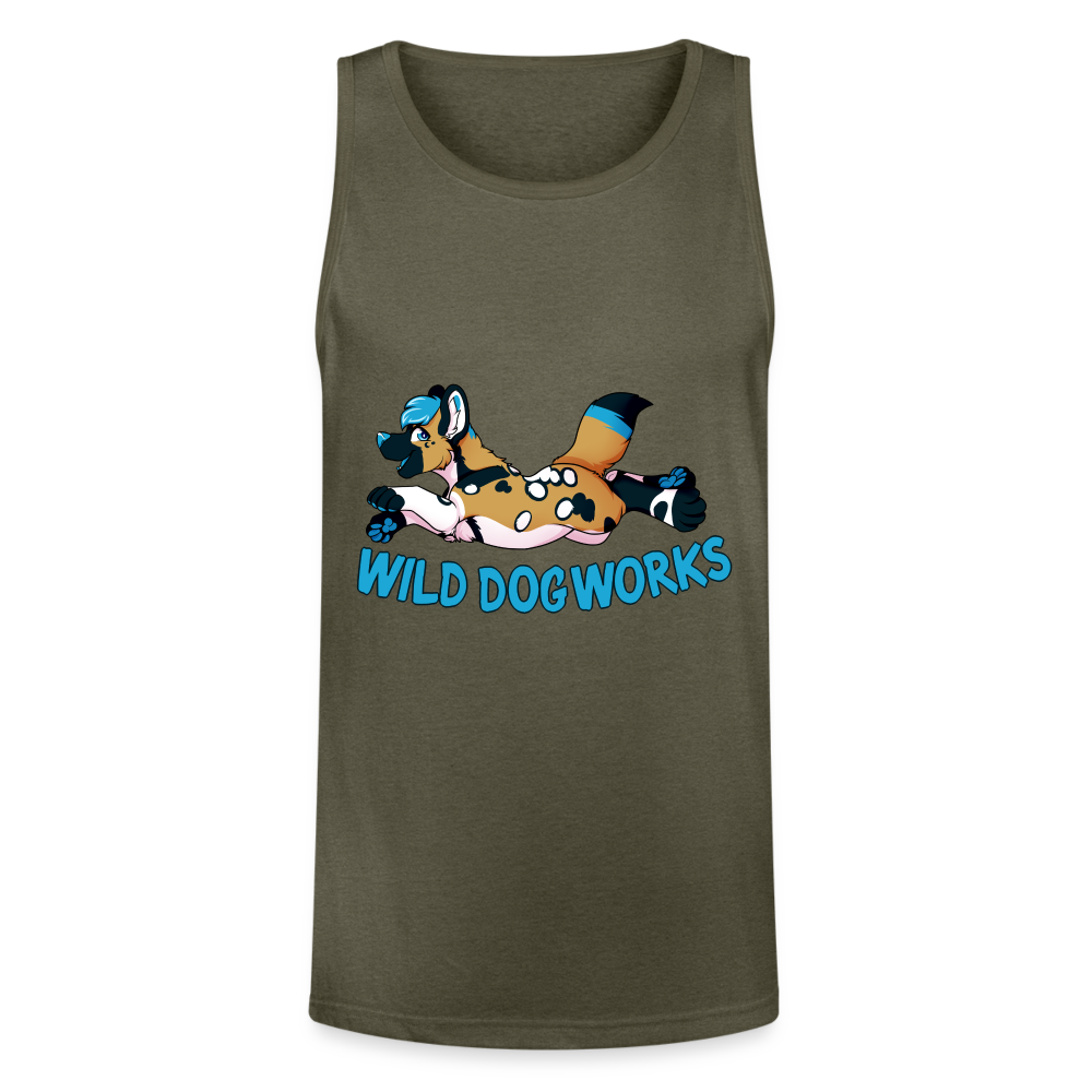 Unisex Tri-Blend Organic Tank - heather olive