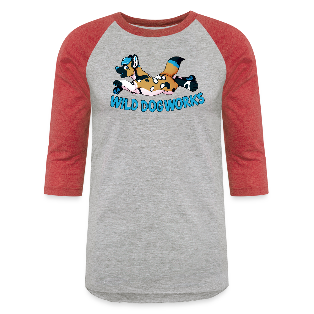 Baseball T-Shirt - heather gray/red