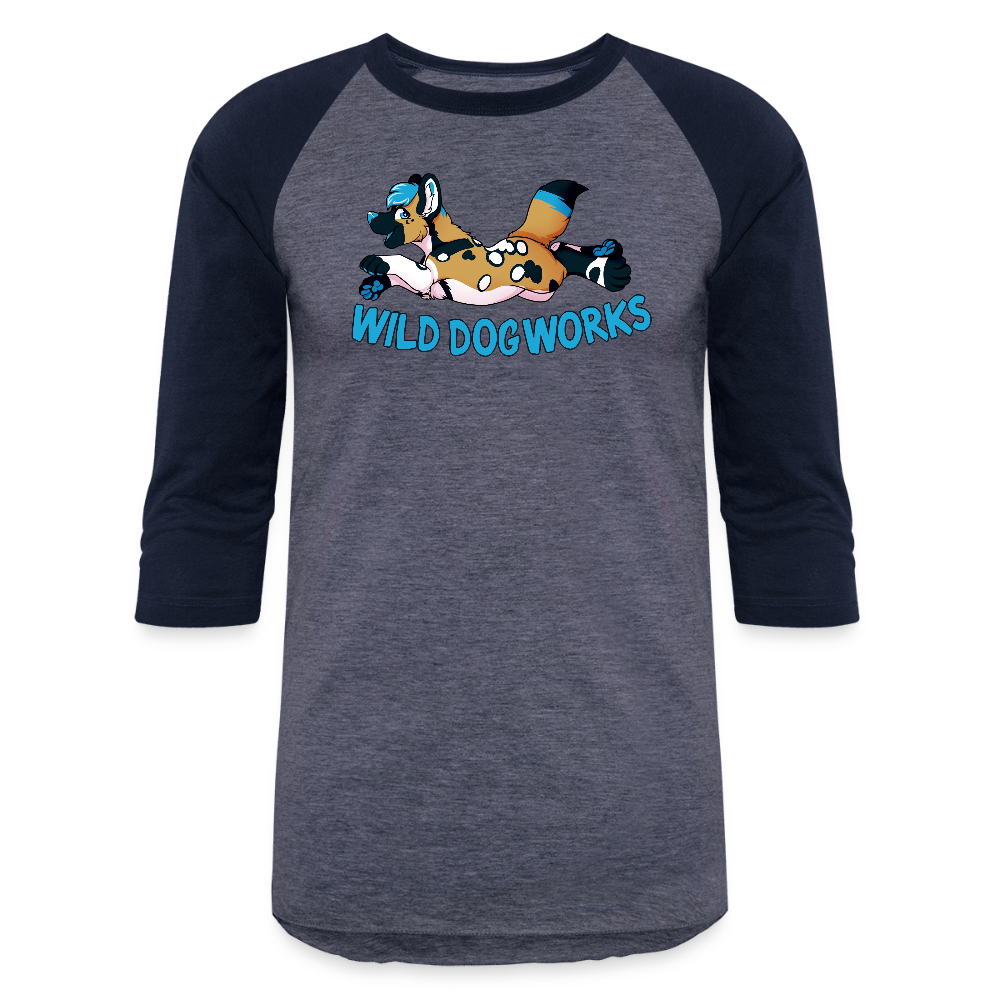 Baseball T-Shirt - heather blue/navy