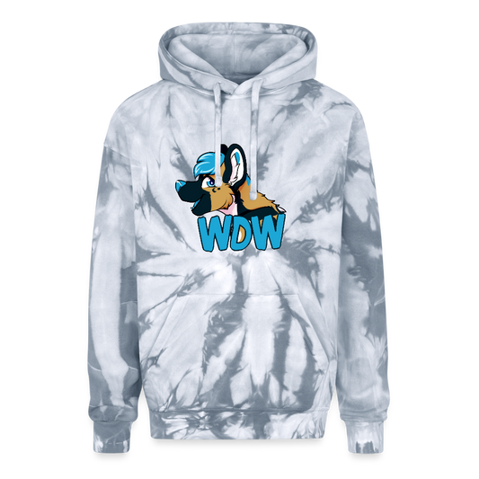 Adult Tie Dye Hoodie - spider silver