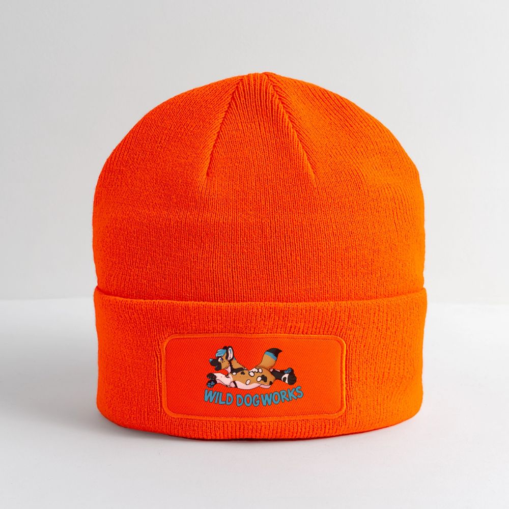 Patch Beanie - neon orange