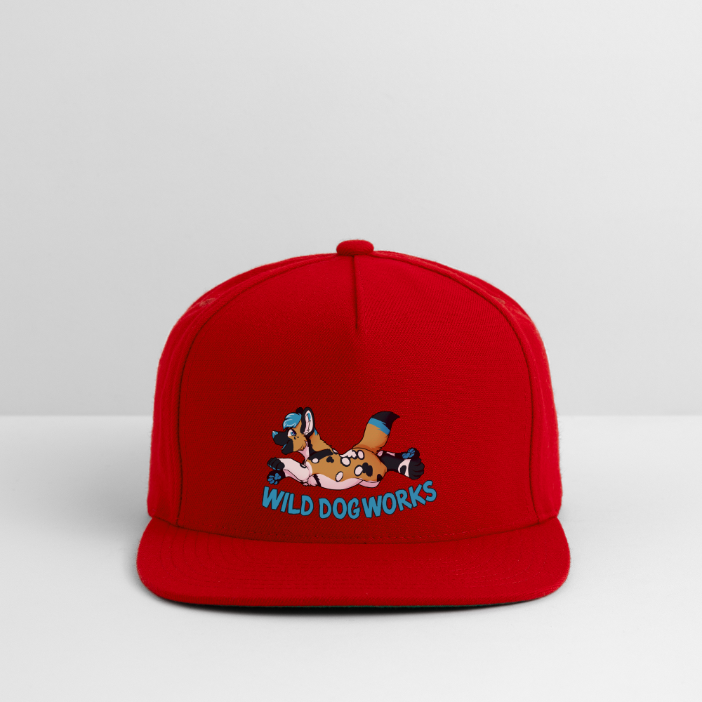 Snapback Baseball Cap - red