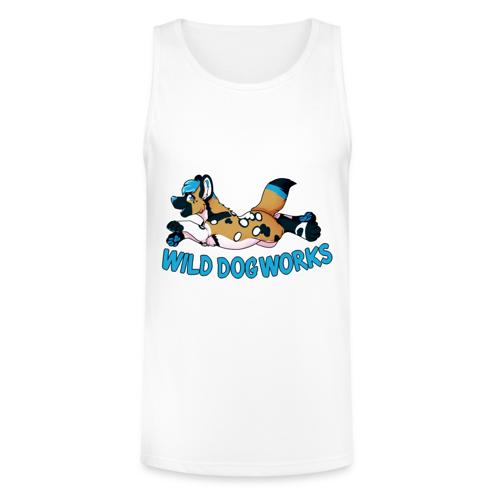 Unisex Tri-Blend Organic Tank - white